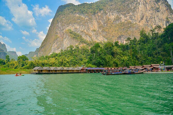 Cheow Lan Lake Adventure from Krabi with Cave and Floating Lunch - Longtail boat on Cheow Lan Lake: the views you came for