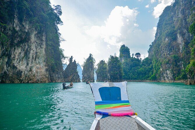 Cheow Lan Lake Adventure from Krabi with Cave and Floating Lunch - Phupha Waree floating lunch: food, then swim and kayak