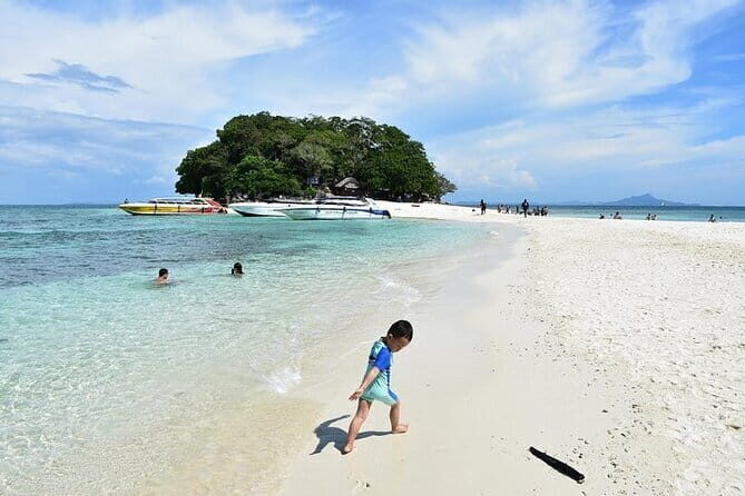 From Krabi - 4 Islands Speedboat Tour with Lunch & Snorkelling - Tup Island and the sandbar effect