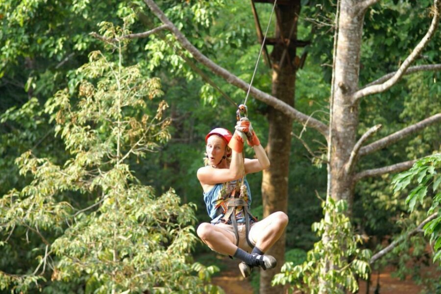 Krabi: Ziplining with Abseiling and Rock Climbing Options - Top-rope rock climbing in Krabi: confidence-building, not just climbing