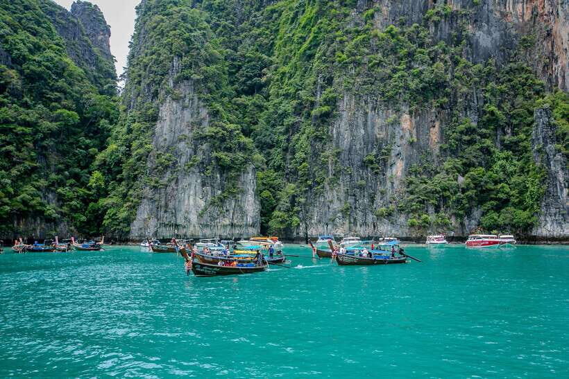 Phi Phi : Half Day By Speed Boat 4 hours Phi Phi Lay - Pileh Lagoon swimming: a calmer pause for your eyes and your body