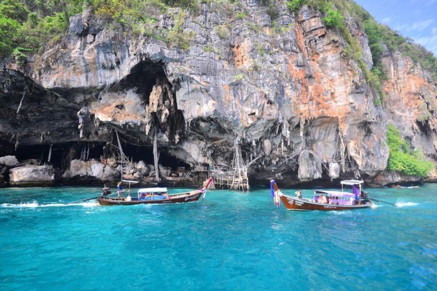 Phi Phi: Half-Day Phi Phi Snorkeling Trip by Longtail Boat - Pi Leh Lagoon: cliff walls, calm water, and the best scenery per minute