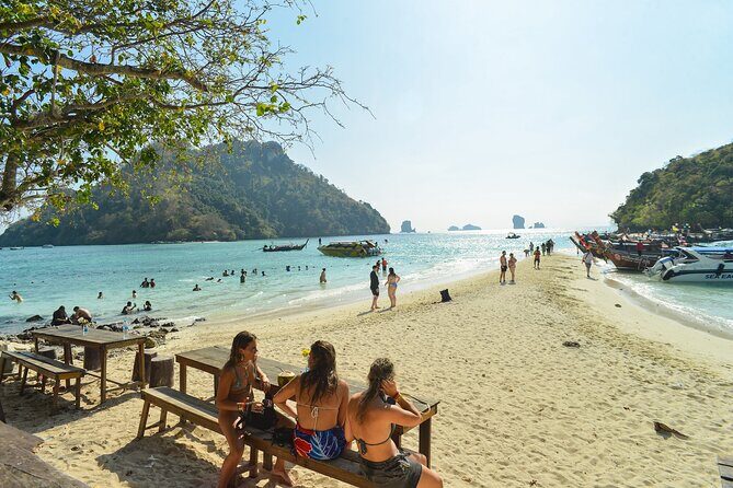 Twilight Bliss 7 Islands and Plankton Night from Krabi - Ko Mor Low-Tide Sandbank Walking: Fun Photos, Real Tide Timing